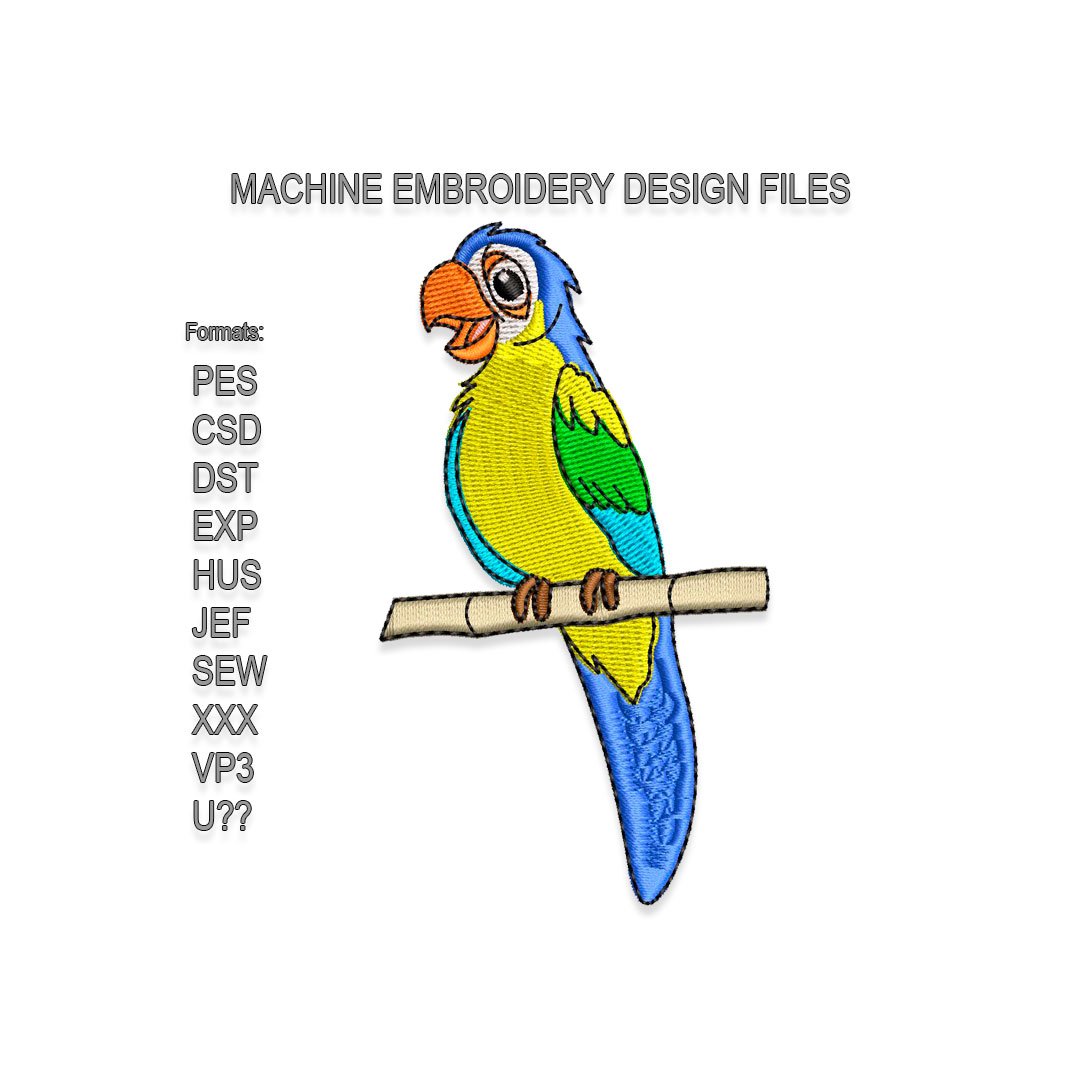 Parrot Embroidery design