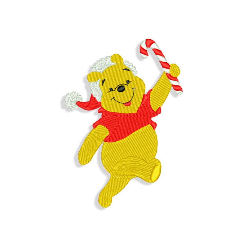Christmas Winnie the Pooh Embroidery design