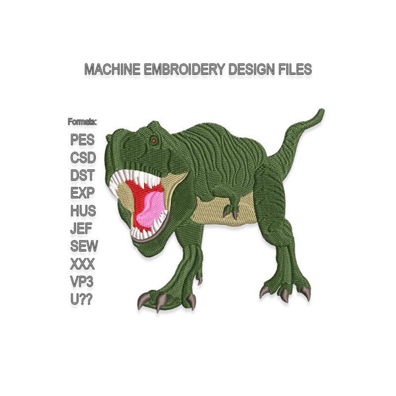 Tyrannosaurus Rex Embroidery design