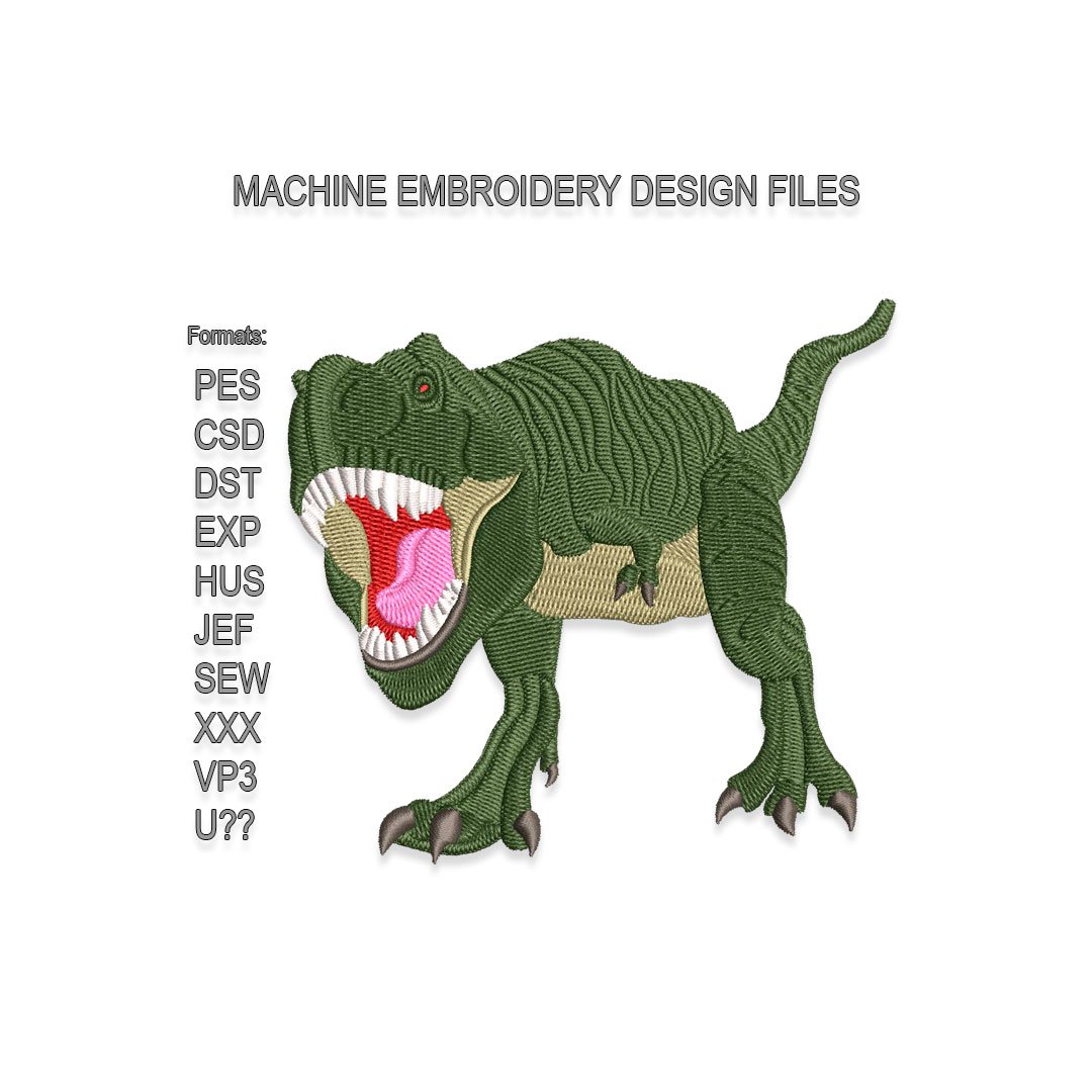 Tyrannosaurus Rex Embroidery design