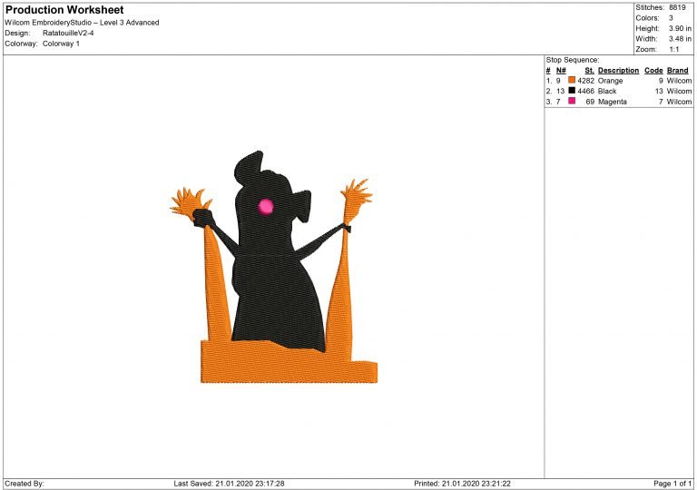 Ratatouille  machine embroidery designs and svg files