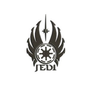 Jedi Logo - Machine Embroidery designs and SVG files