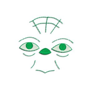 Yoda face Embroidery design