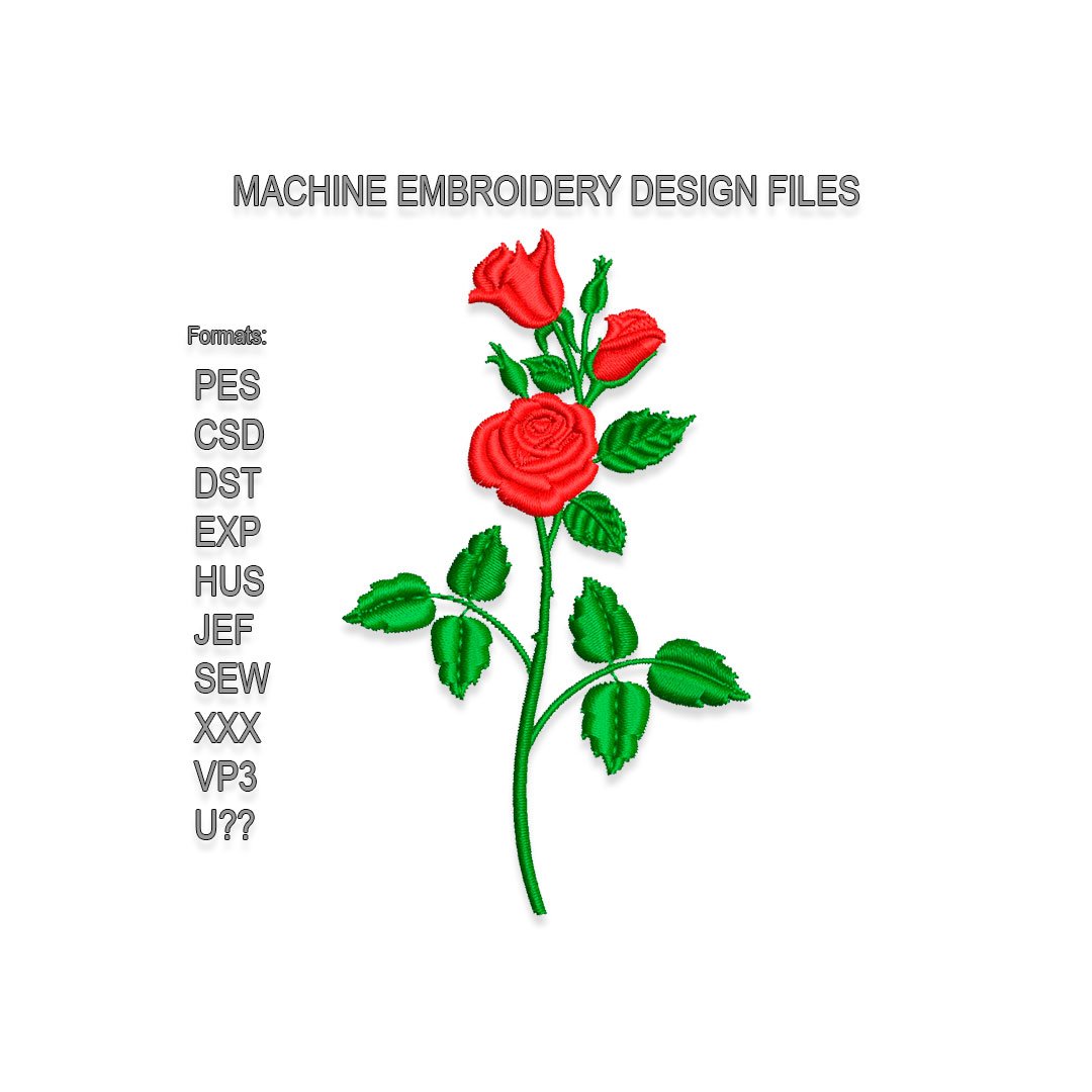 Rose Embroidery design