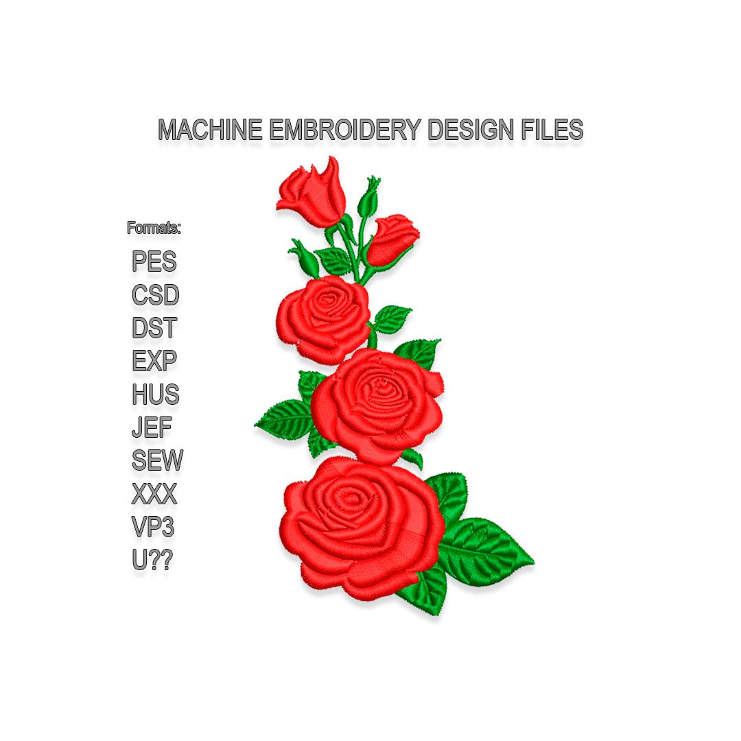 Rose Embroidery design