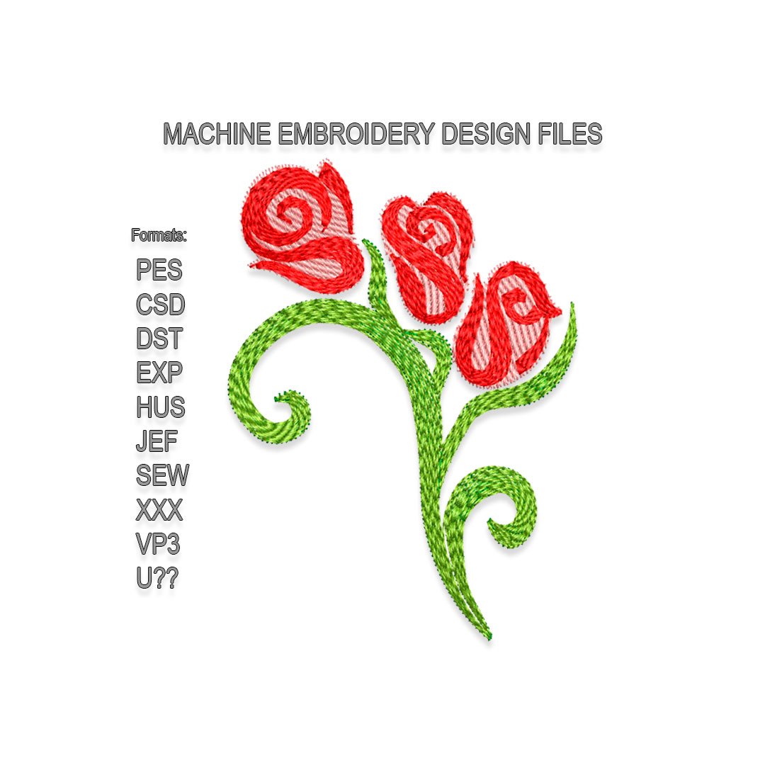 Rose Embroidery design