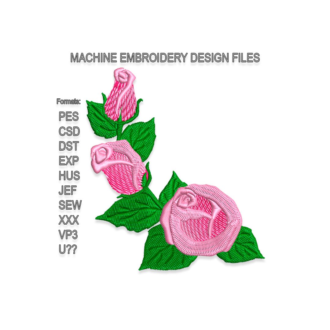 N20 Rose Embroidery design files
