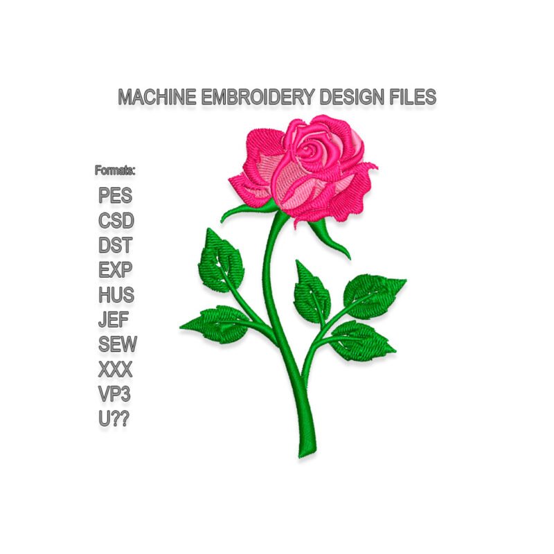 N3 Rose Embroidery design files