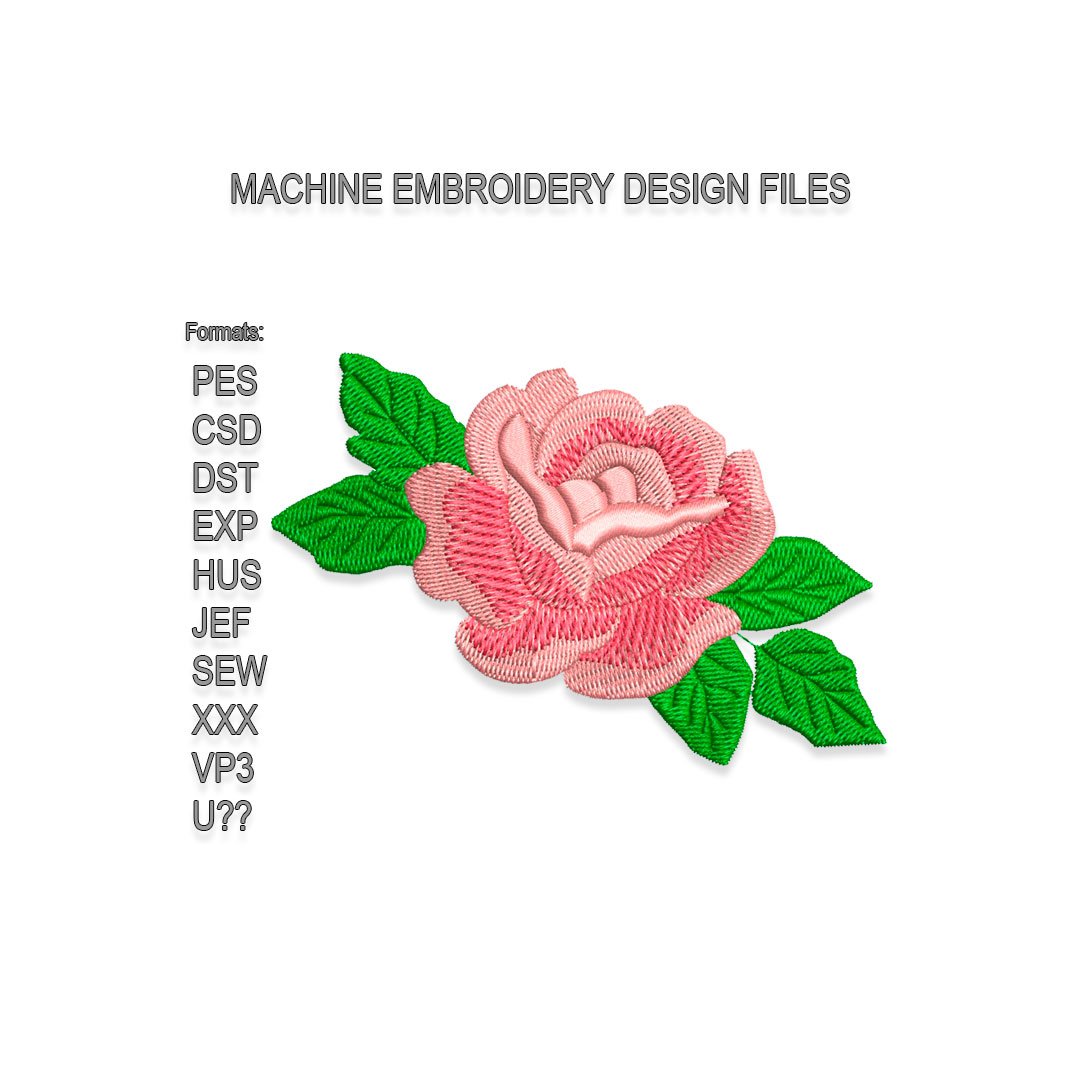 Rose Flower Embroidery design