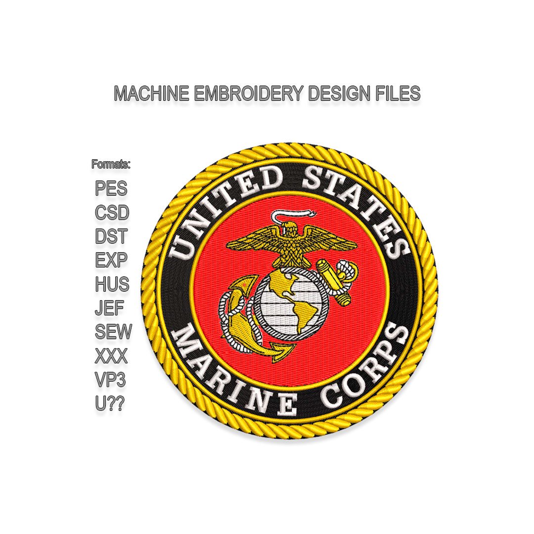 US Marines Embroidery design