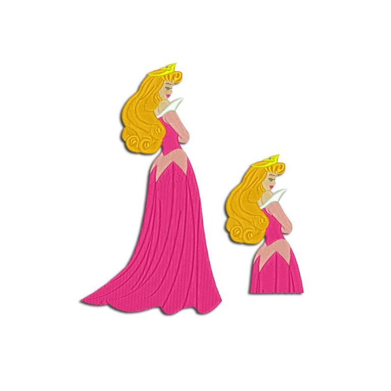 Princess Aurora - Machine Embroidery designs and SVG files