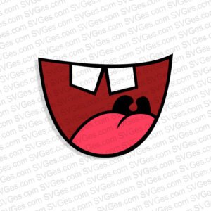 Mouth with Funny Teeth SVG files