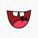 Mouth with Funny Teeth SVG files