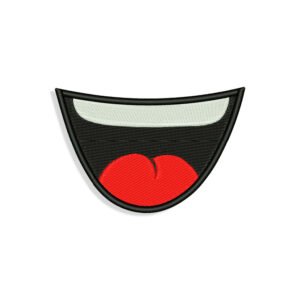 Smiling Mouth for Mouth mask Embroidery desig