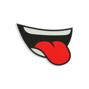 Mouth for Mouth mask Embroidery design