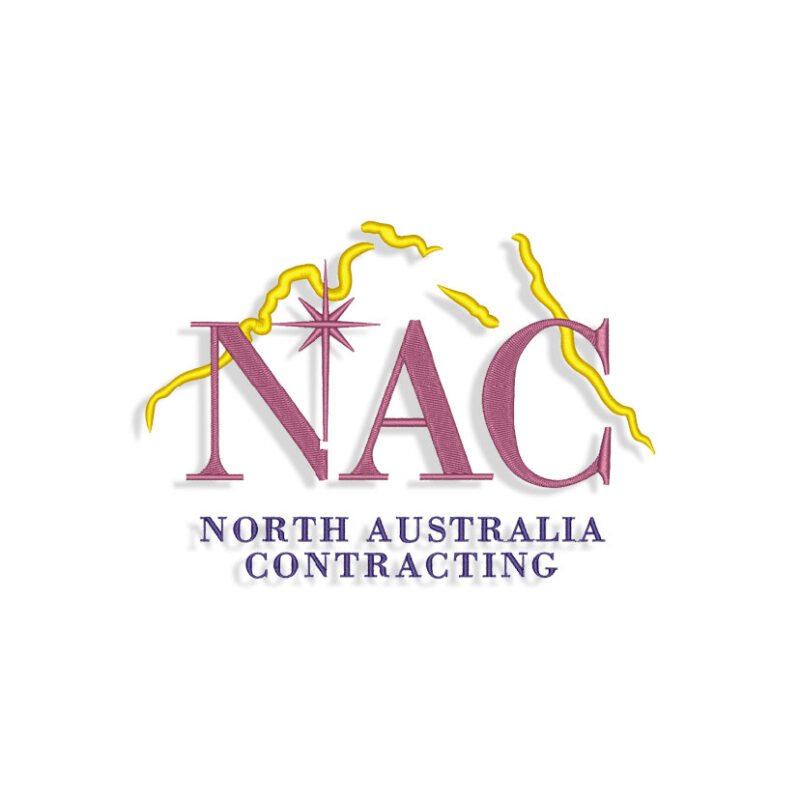 NAC logo Embroidery design