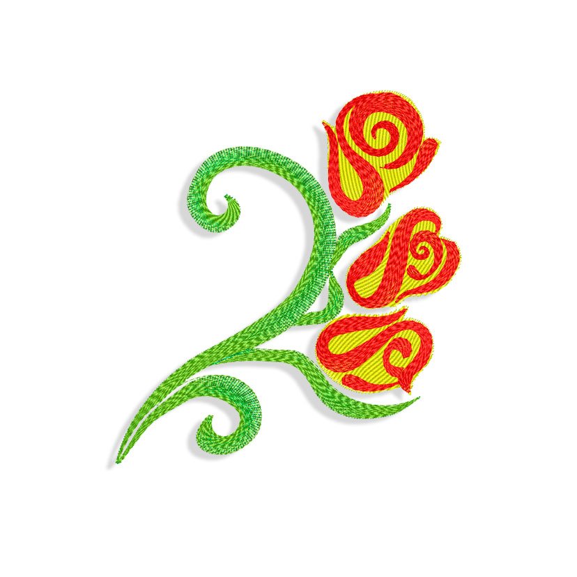 Rose Embroidery design