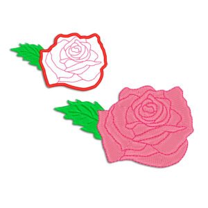 Rose Flower Embroidery design