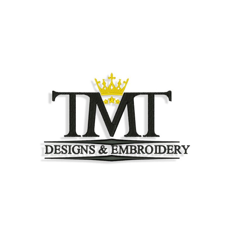 TMT logo Embroidery design