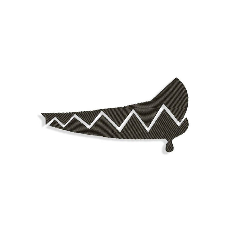 Shark Teeth Embroidery design