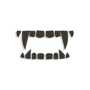 Vampire Teeth Embroidery