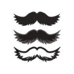 English Mustache Embroidery design