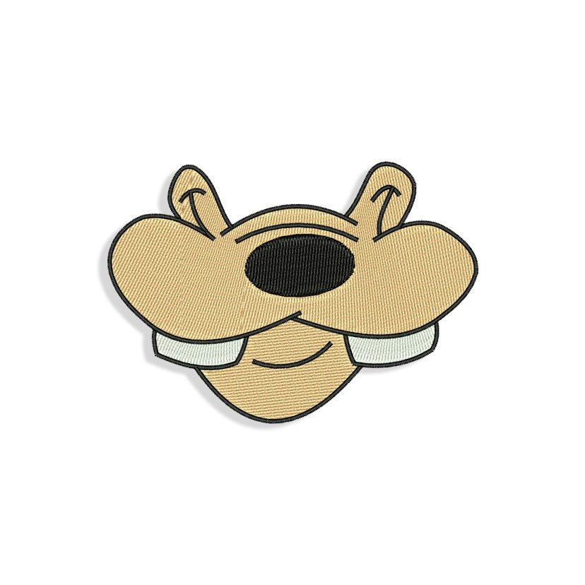 Goofy Mouth for Mouth mask Embroidery design