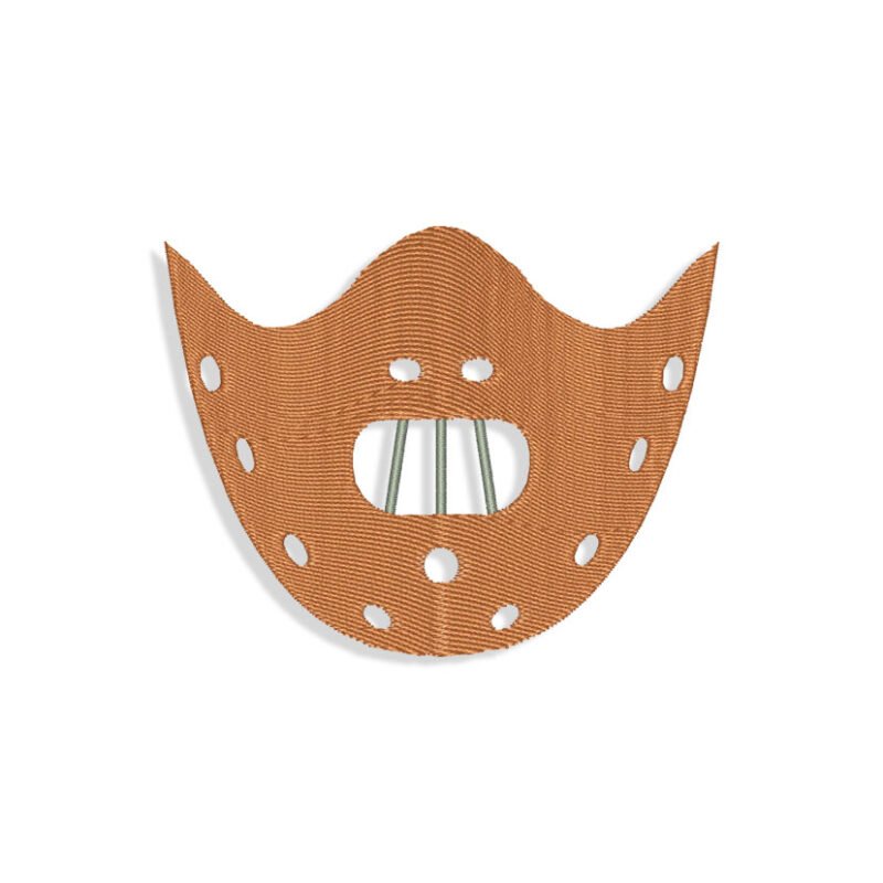 Hannibal Lecter Maniac Mouth mask Embroidery design