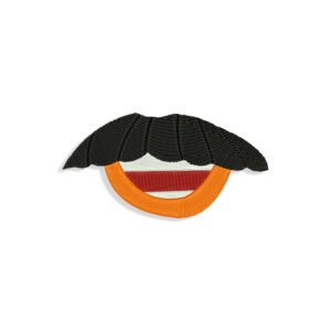 Mr Potato Head Mouth for Mouth mask Embroidery design
