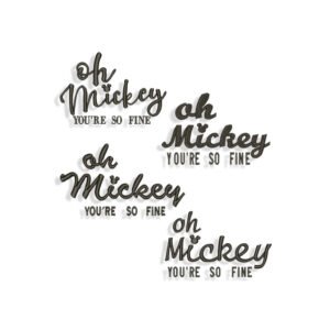 Oh Mickey You So Fine Embroidery design