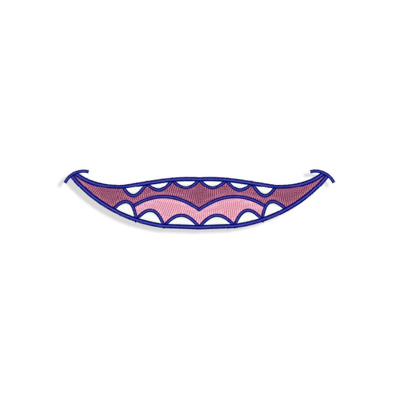 Lilo & Stitch Smile for Mouth mask Embroidery design