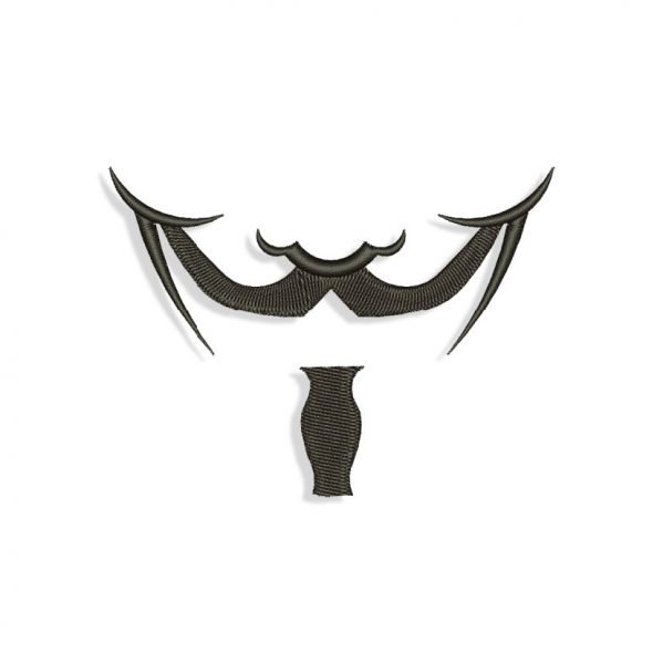 Vendetta mask - Machine Embroidery designs and SVG files