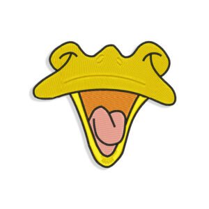 Daffy Duck Beak for Mouth mask Embroidery design