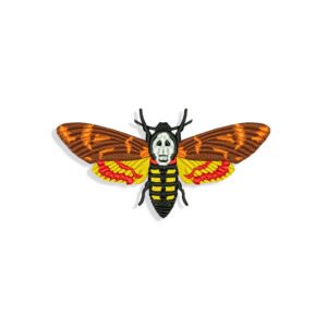 The Silence Of The Lambs Butterfly for Mouth mask Embroidery design