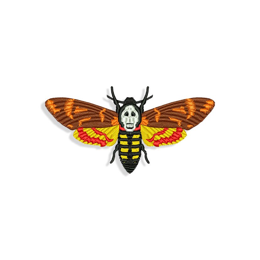 The Silence Of The Lambs Butterfly for Mouth mask Embroidery design