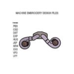 Twin Turbo Embroidery design