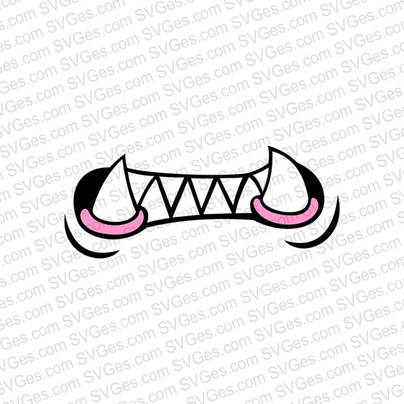 Mouth and Fangs SVG files