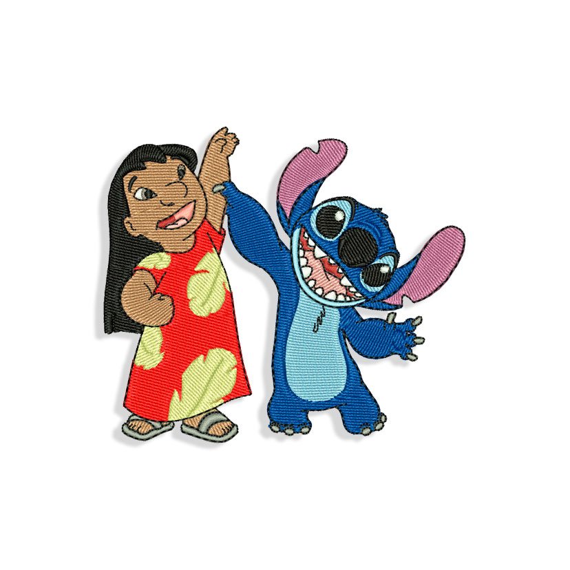 Lilo & Stitch Machine Embroidery Design 5 Sizes 