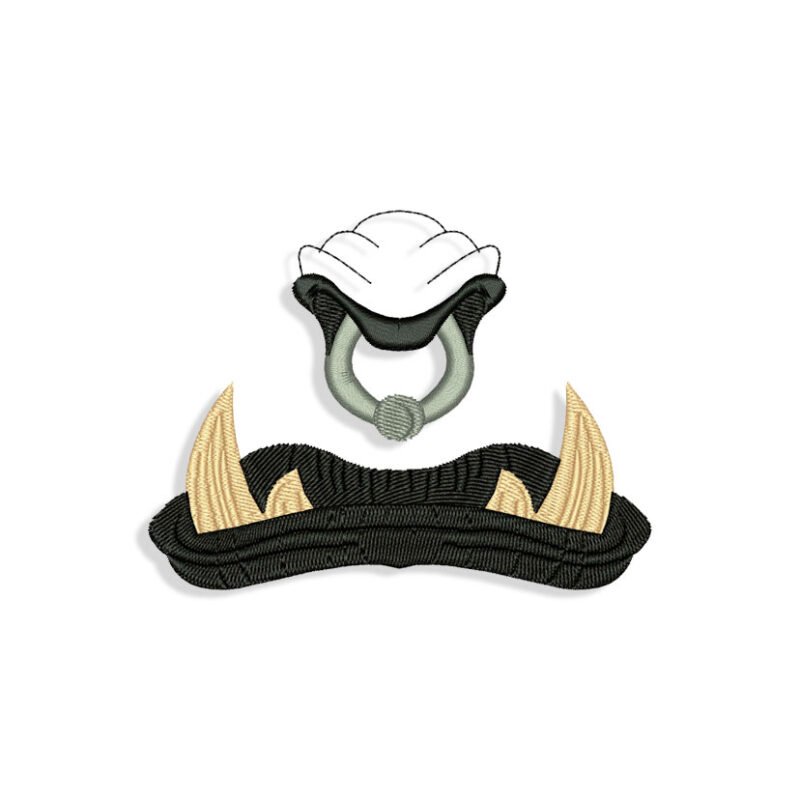 Orc Mouth for Mouth mask Embroidery design