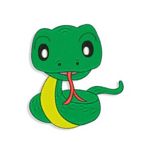Baby Snake Embroidery design