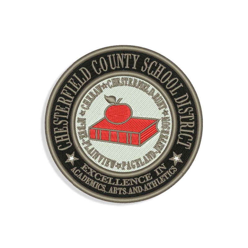 Chesterfield County School embroidery design
