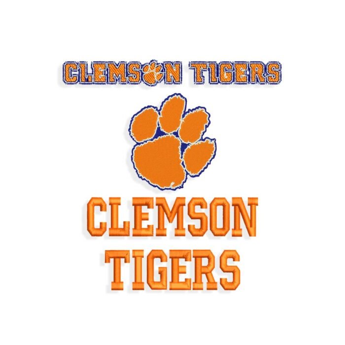 Clemson Tigers embroidery design files