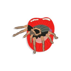 Billie Eilish Spider Mouth for Mouth mask Embroidery design files for Machine embroidery