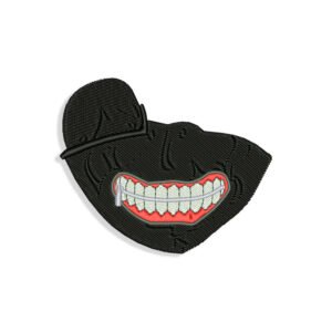 Tokyo Ghoul Mouth for Mouth mask Embroidery design
