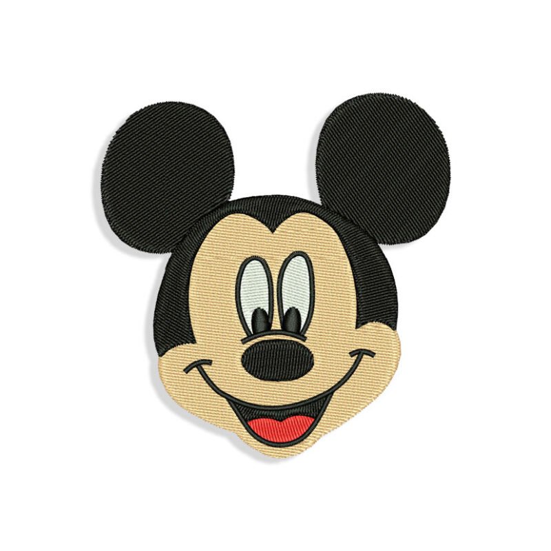Mickey Mouse Face Embroidery design
