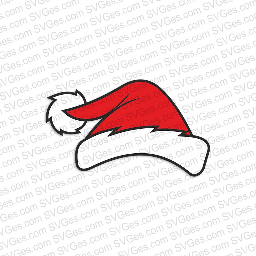 Santa Hat Clipart Holiday Svg Christmas Svg Files Svg Cut Files Santa Hat Png,Merry Christmas Svg Santa Hat Svg happy Christmas Svg