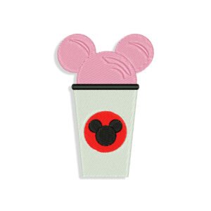 Mickey Mouse Cappuccino Embroidery design