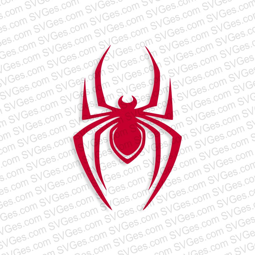 Miles Morales Spiderman logo SVG files