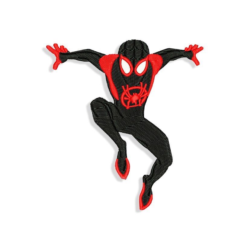 Spiderman Miles Morales Embroidery design