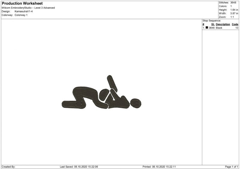 P1 Kamasutra Doodles Embroidery design - Image 2